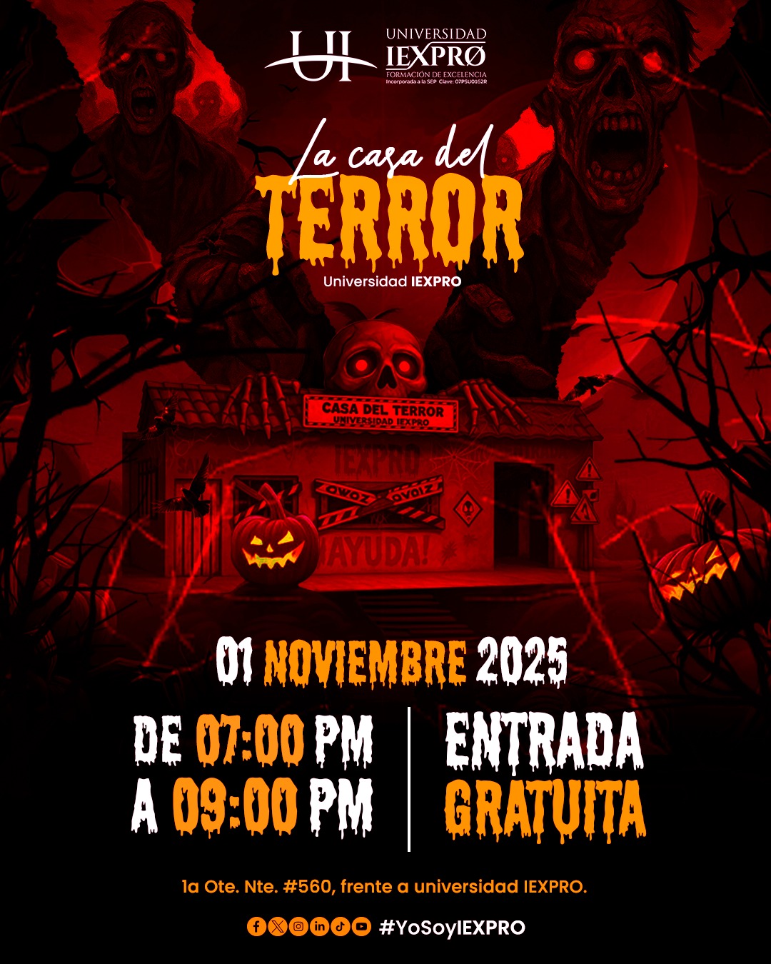 La casa del TERROR Universidad IEXPRO