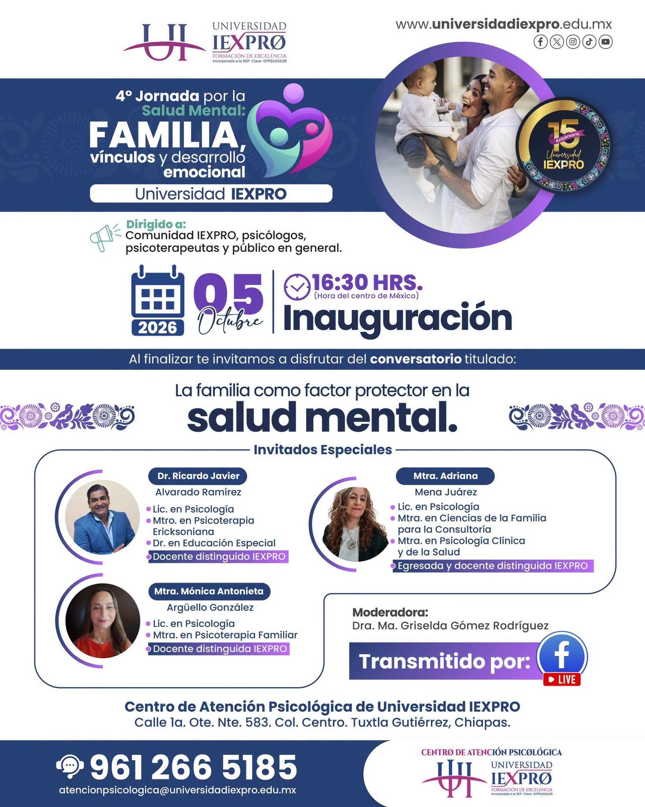 4° Jornada por la Salud Mental: FAMILIA, vínculos y desarrollo emocional