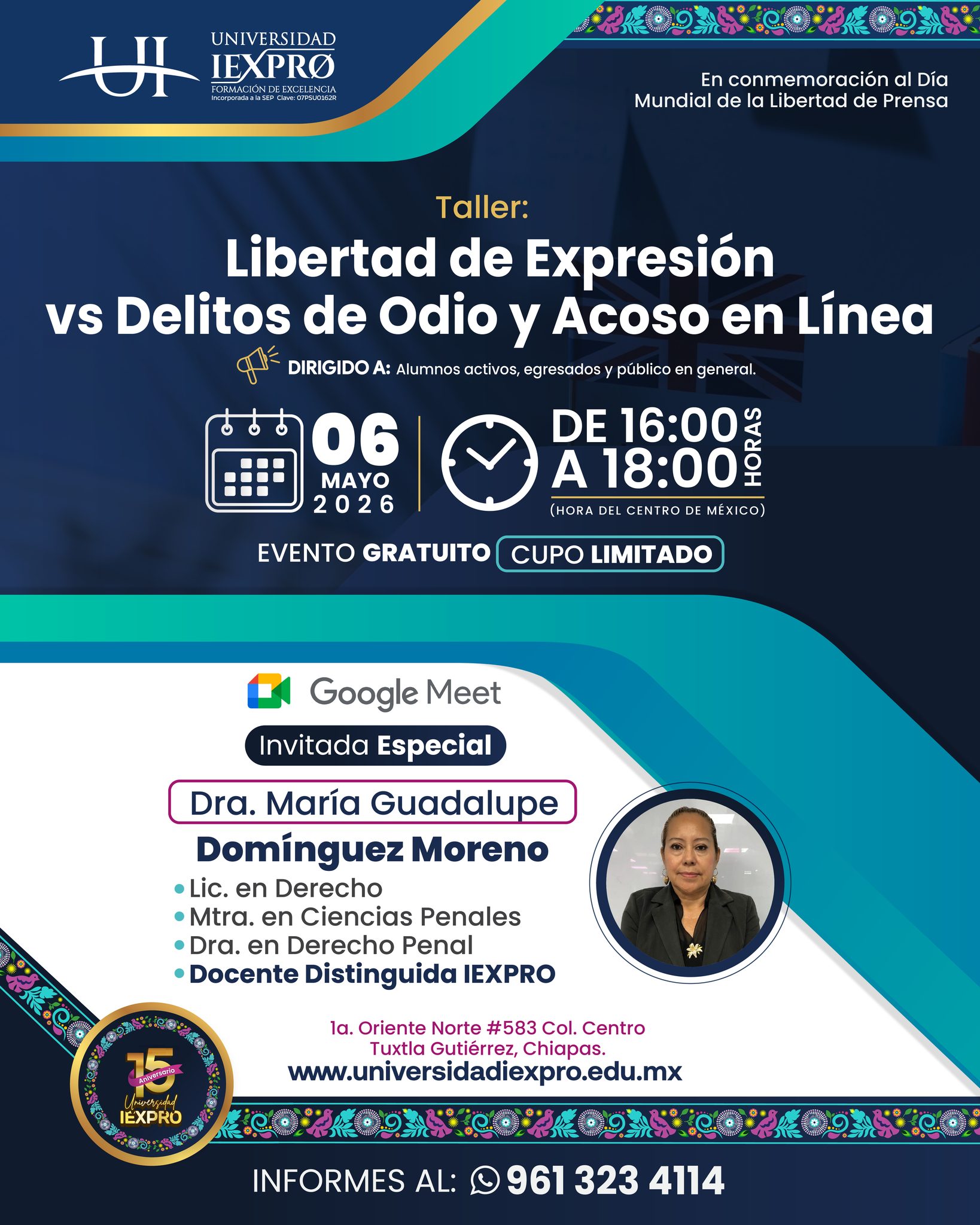 EVENTO GRATUITO