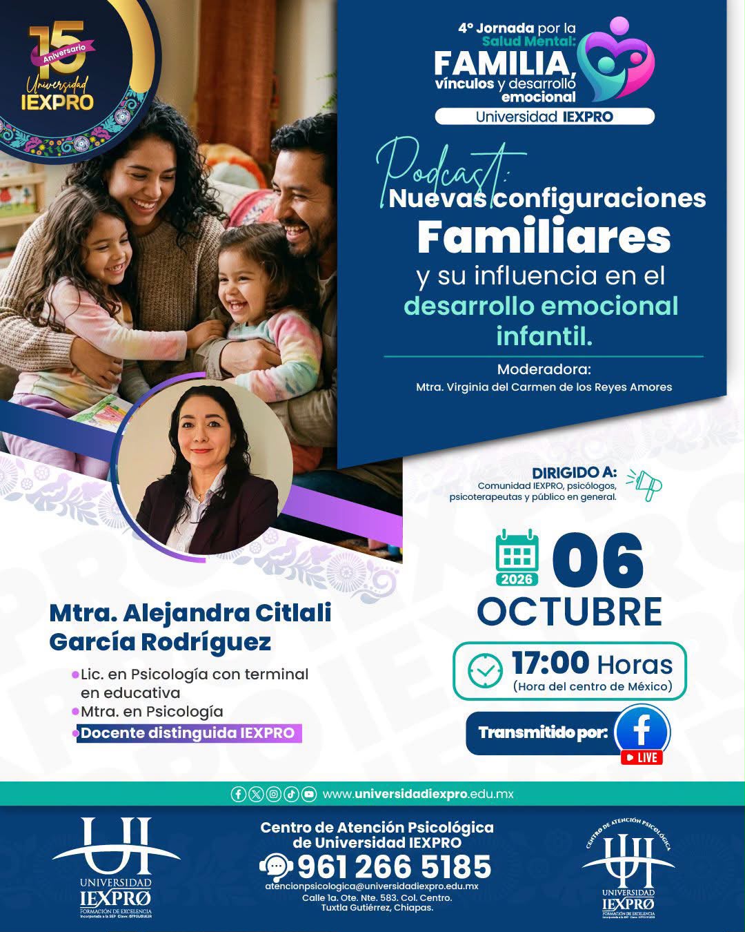 4° Jornada por la Salud Mental: FAMILIA, vínculos y desarrollo emocional